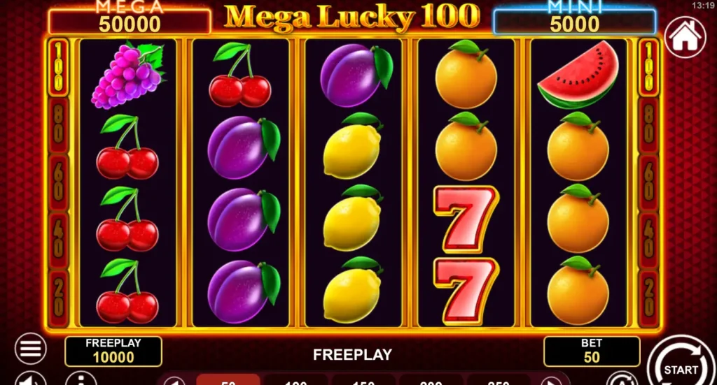 Holyluck Casino Slot im Demomodus mit Früchten und klassischen Symbolen